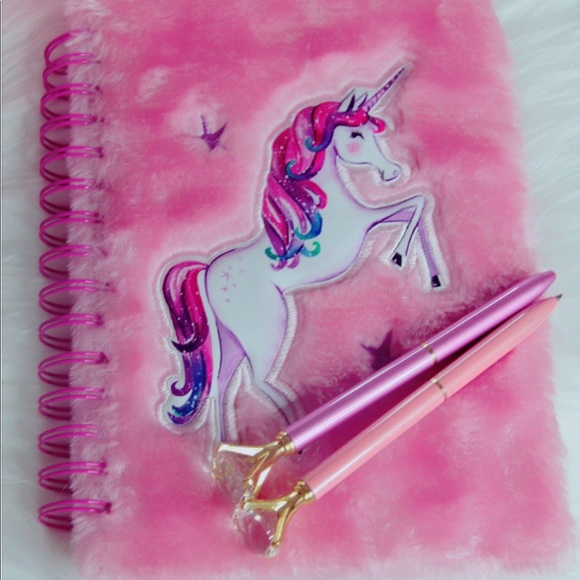 Other - Unicorn fuzzy notebook
